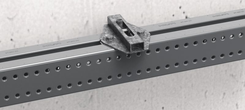 MT-HL OC Wing nuts Wing nut for connecting threaded elements directly to MT box profiles in moderately corrosive environments Applications 1