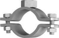 MFP-PC Fixed point pipe clamps Galvanised fixed point pipe clamp for maximum performance in heavy-duty piping applications