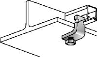 MQT-C-R Beam clamp Stainless steel (A4) beam clamp for connecting MQ strut channels directly to steel beams