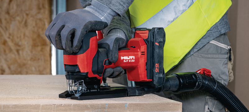 Nuron SJT 6-22 Cordless jigsaw Powerful barrel-grip cordless jigsaw with longer run time for precise straight or curved cuts (Nuron battery platform) Applications 1