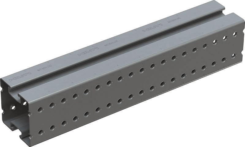 MT-90H OC Seamless box profile heavy-duty steel box section with mounting slot, for building steel frames and modular supports in moderately corrosive environments